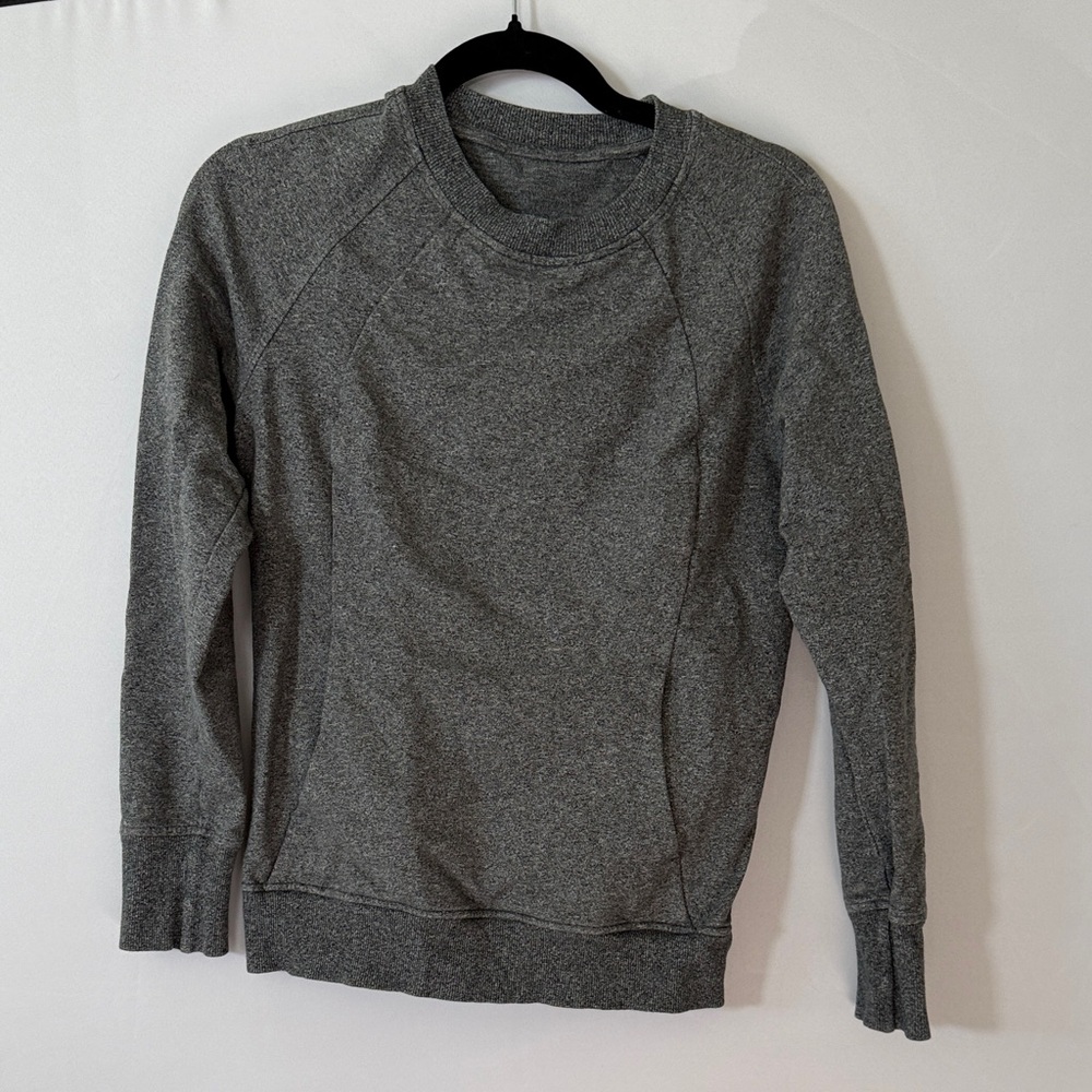 Lululemon scuba grey pullover crewneck